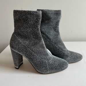 Michael Kors Silver Metallic Booties